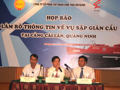 Làm rõ một số thông tin về vụ sập giàn cẩu tại cảng Cái Lân 